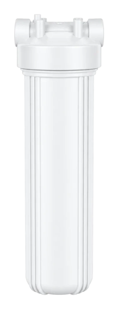 20-inch pre-filter housing in opaque white