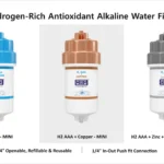 ORG catalogue page: hydrogen-rich antioxidant alkaline water filters, 4-inch mini
