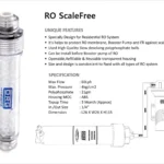 ORG catalogue page: RO ScaleFree specification and installation diagram