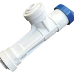 ORG adjustable flow restrictor with blue adjusting cap