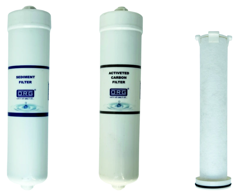 ORG inline welded sediment and activated carbon filters with the melt-blown element
