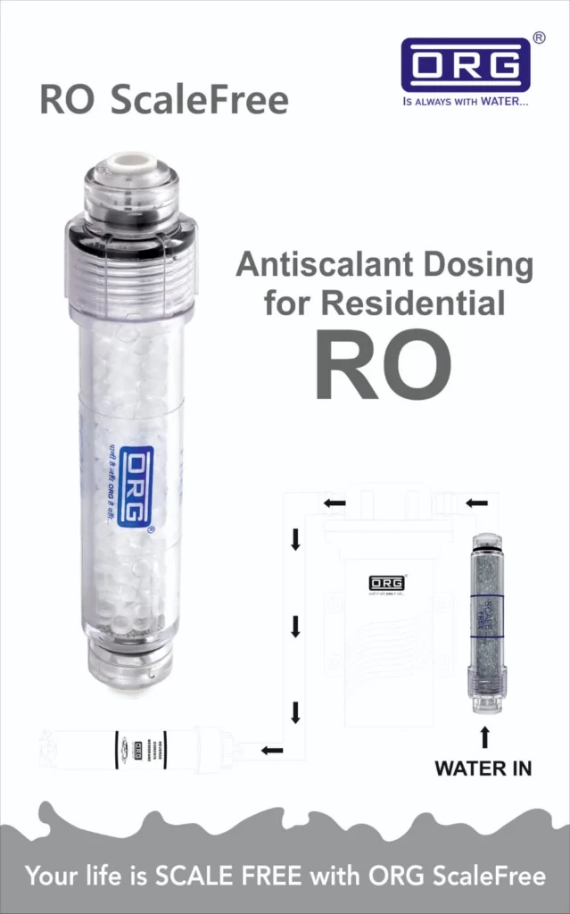 ORG RO ScaleFree poster: antiscalant dosing for residential RO