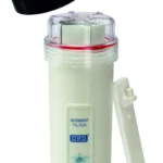 ORG transparent pre-filter housing with black cover and wall clamp