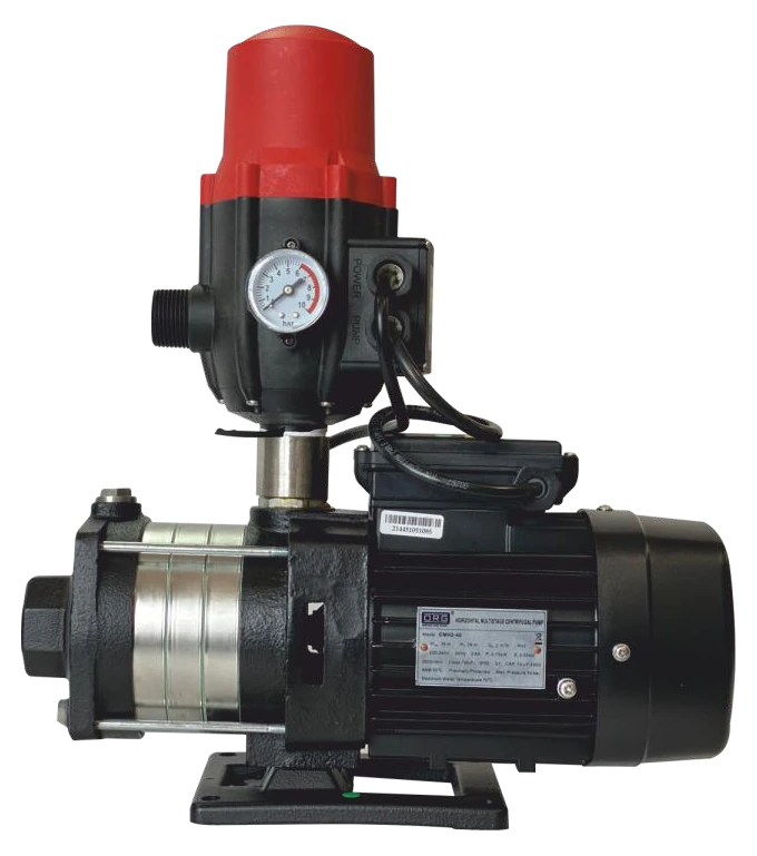 ORG auto booster pressure pump with red pressure controller and gauge